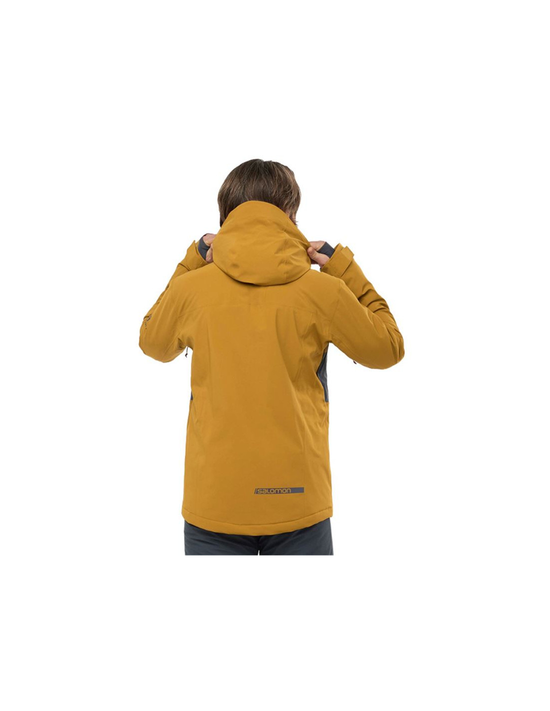 Chaqueta de esquí Salomon Highland M Brown