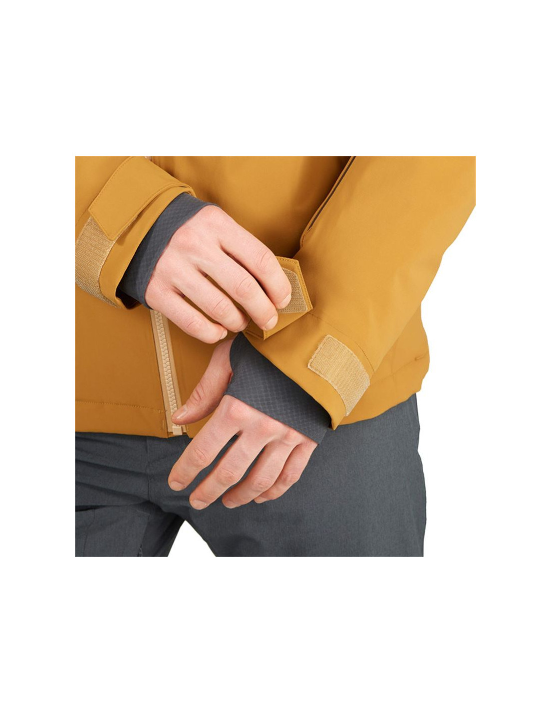 Chaqueta de esquí Salomon Highland M Brown