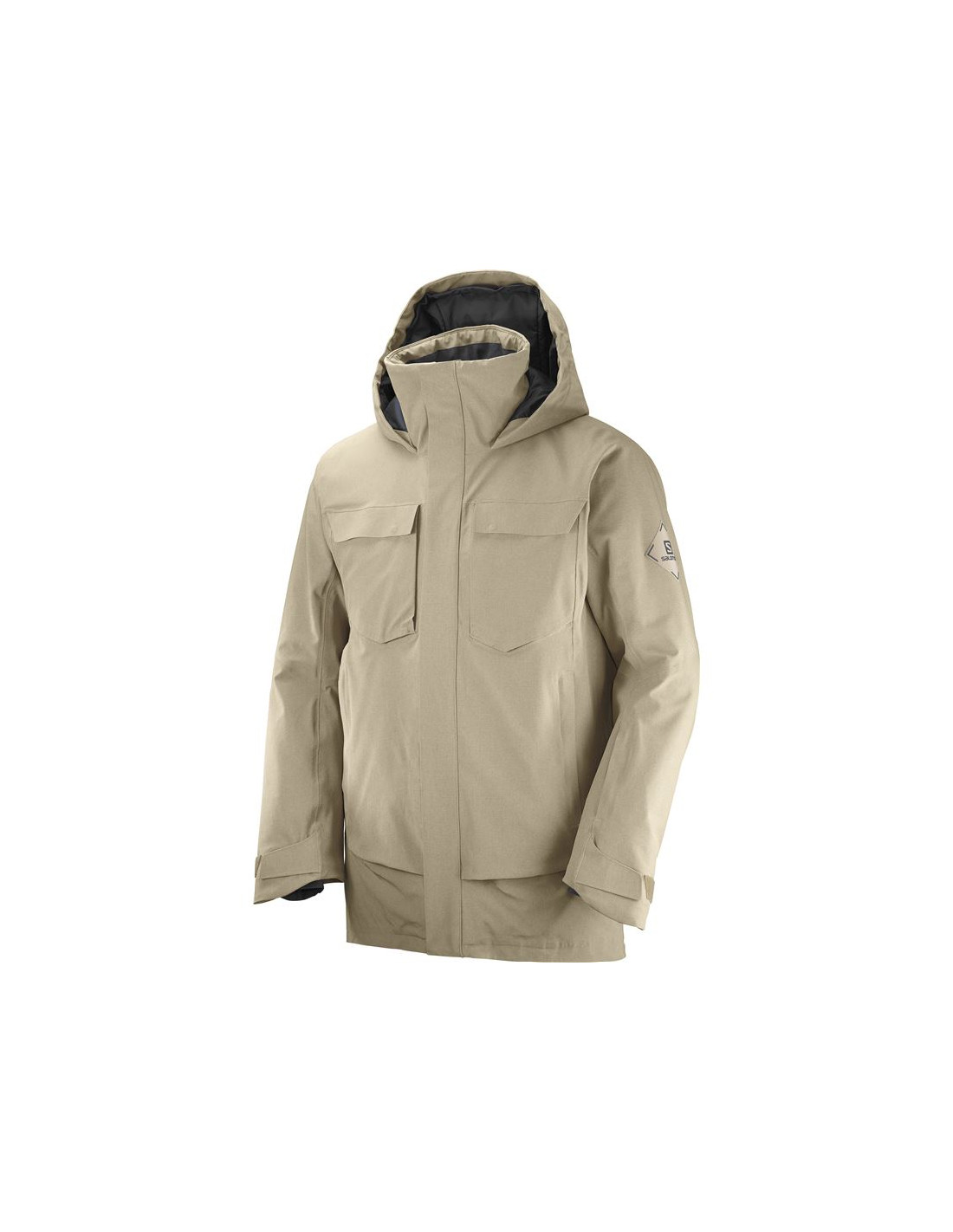Chaqueta de esquí Salomon Stance Cargo M Beige