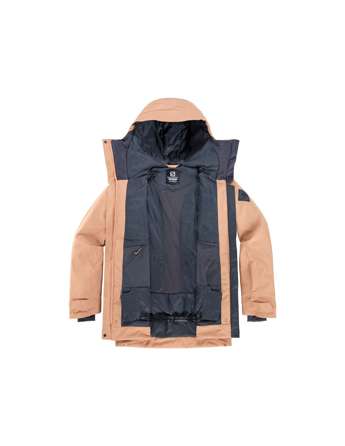 Chaqueta de esquí Salomon Stance Cargo W Pink