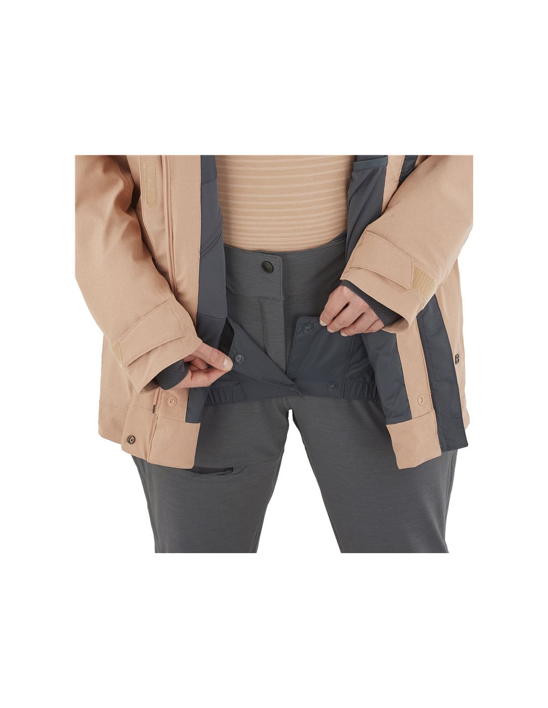 Chaqueta de esquí Salomon Stance Cargo W Pink