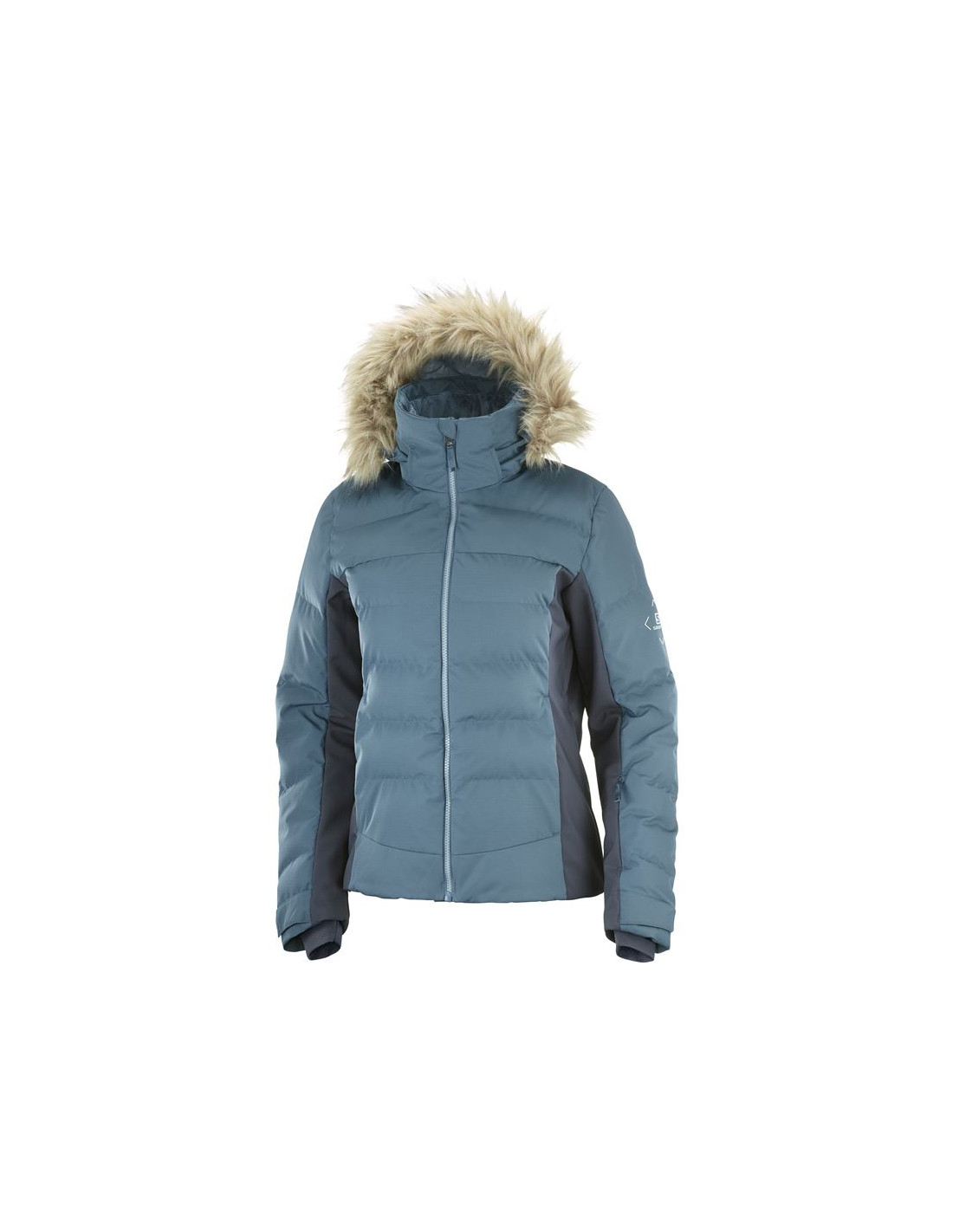 Chaqueta de esquí Salomon Stormcozy W Light blue