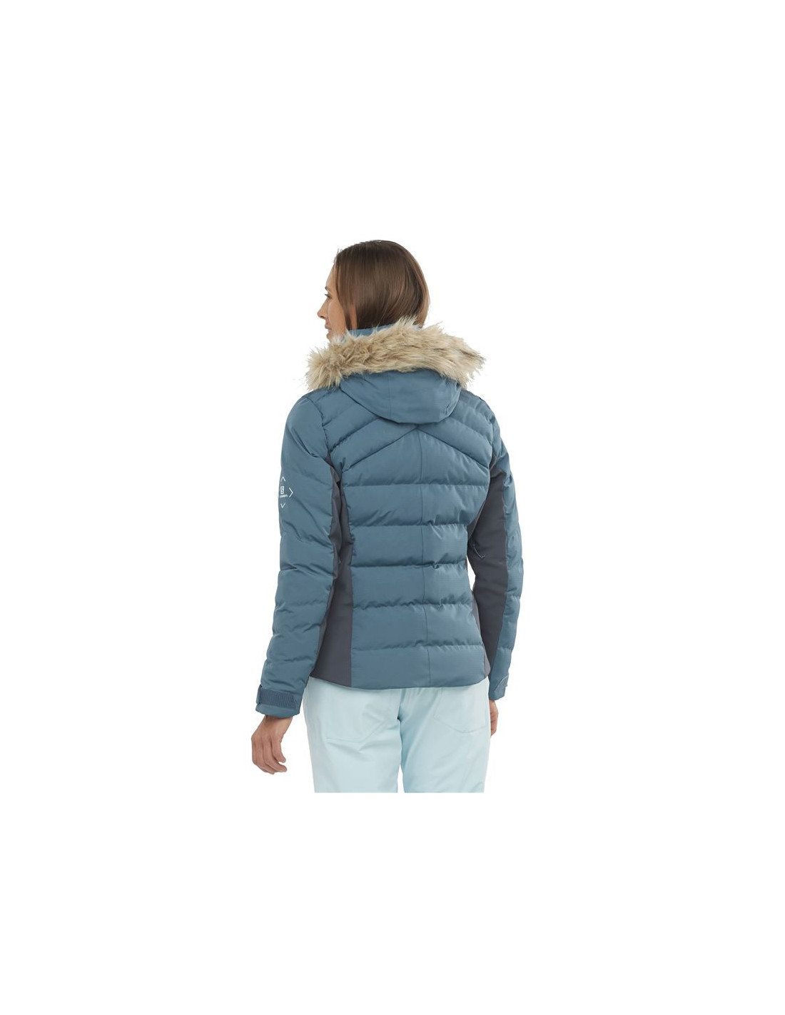Chaqueta de esquí Salomon Stormcozy W Light blue