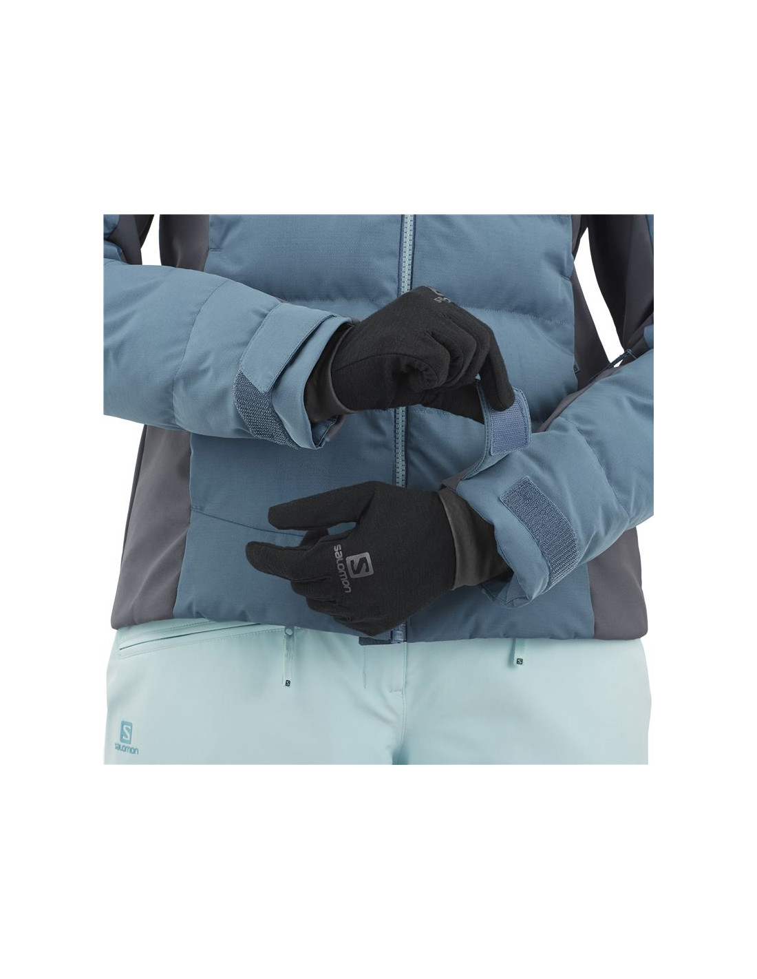 Chaqueta de esquí Salomon Stormcozy W Light blue