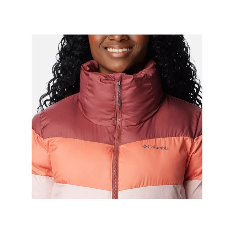 Chaqueta de mujer Columbia Puffect Color Block (Dusty Pink / Faded Peach / Beettroot)