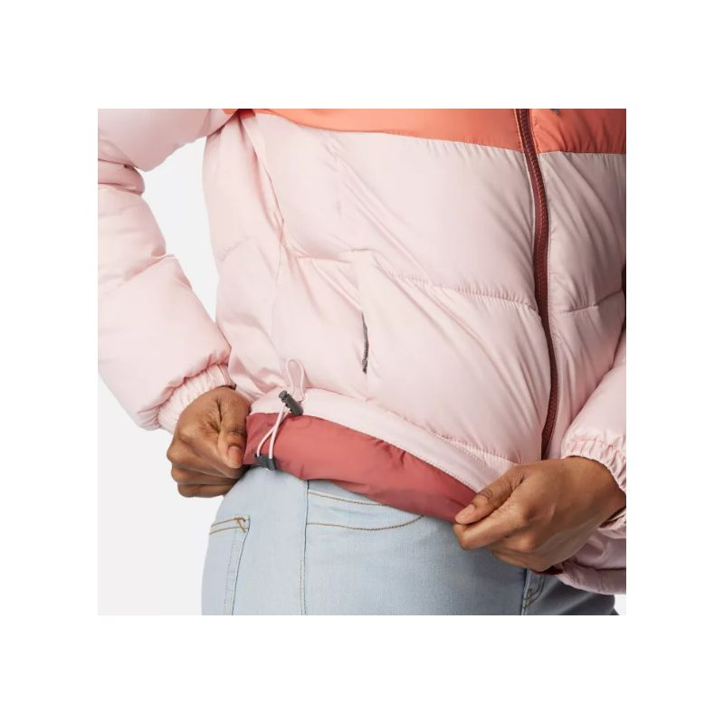 Chaqueta de mujer Columbia Puffect Color Block (Dusty Pink / Faded Peach / Beettroot)