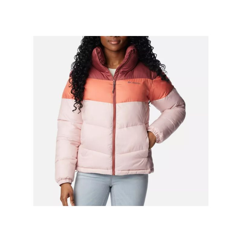 Chaqueta de mujer Columbia Puffect Color Block (Dusty Pink / Faded Peach / Beettroot)