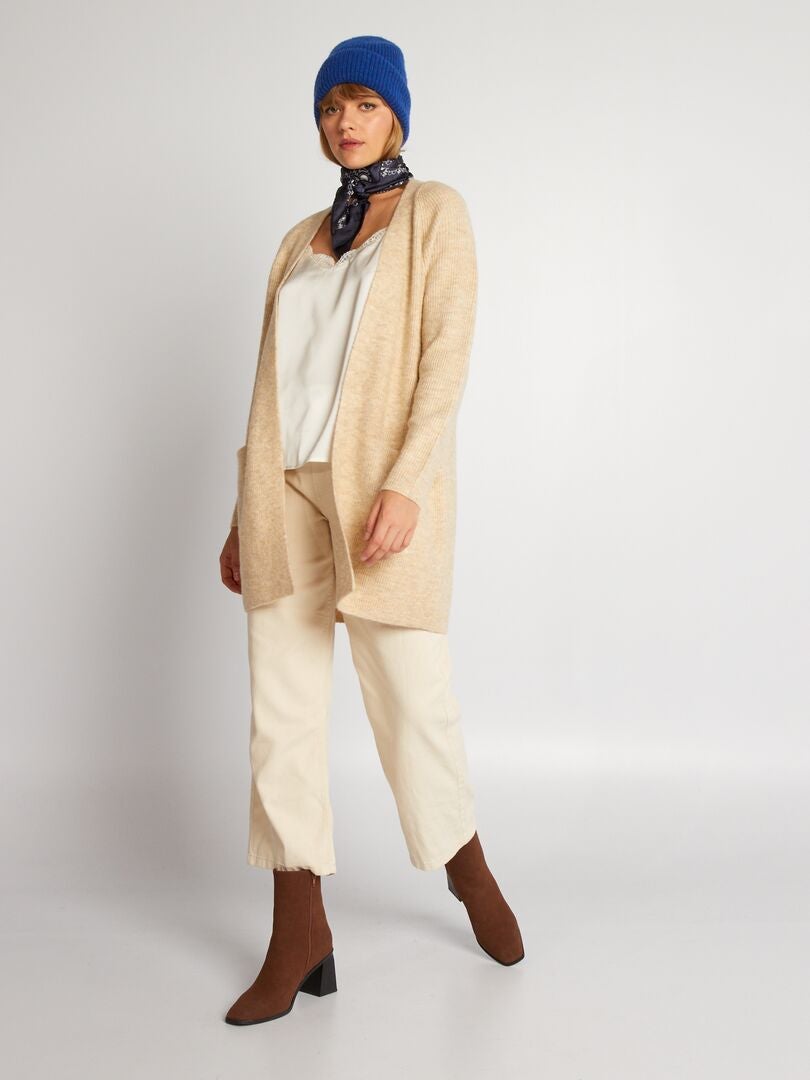 CHAQUETA DE PUNTO  BEIGE