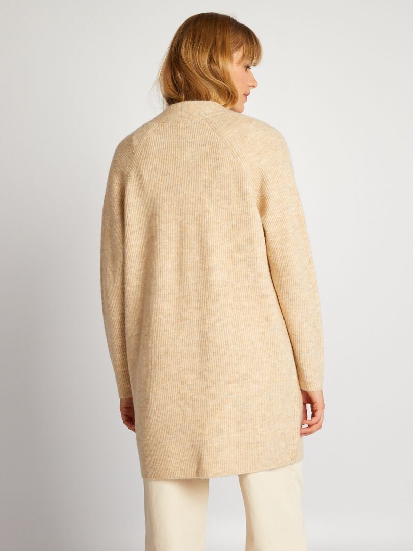 CHAQUETA DE PUNTO  BEIGE