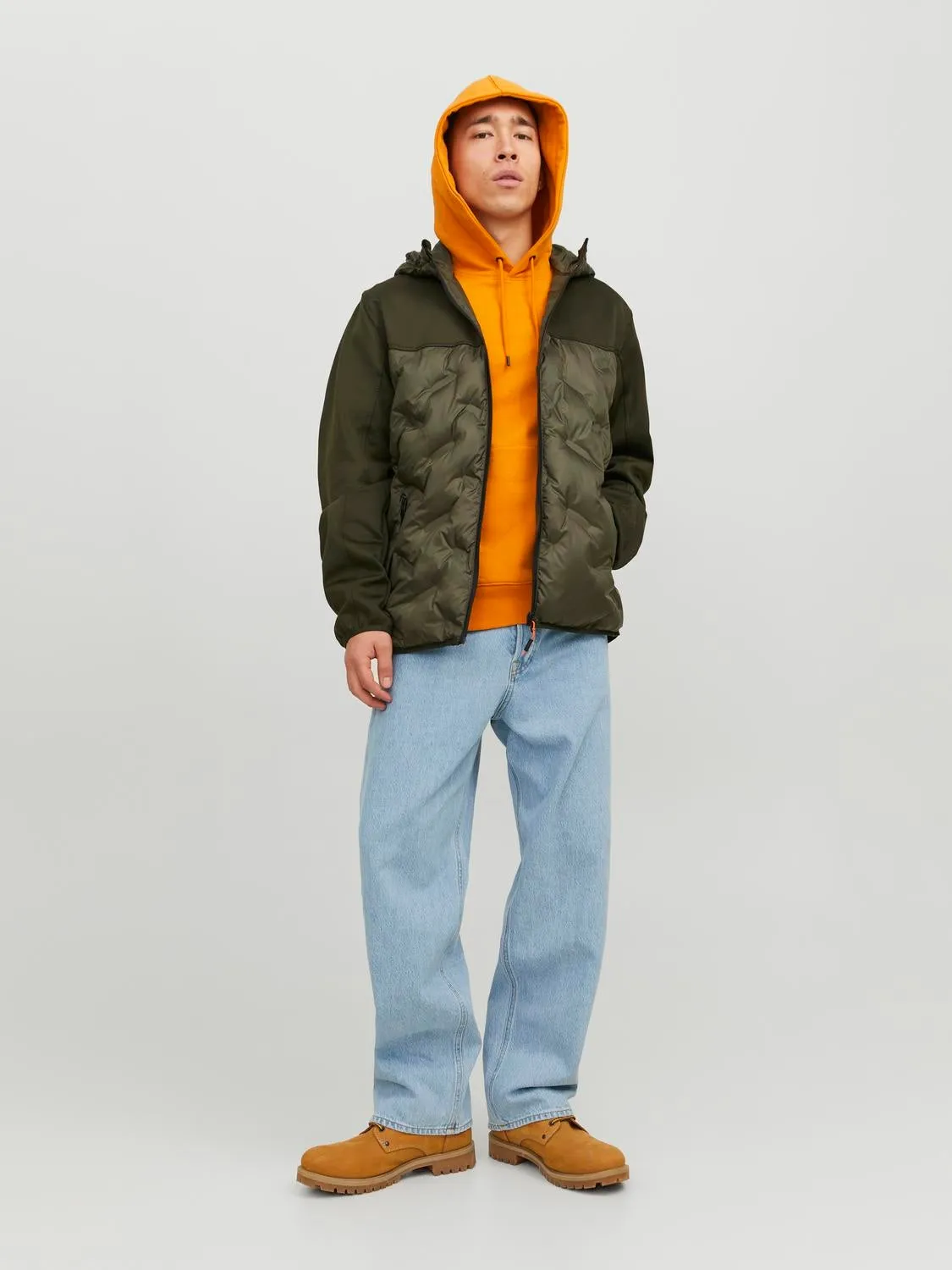 Chaqueta híbrida | Verde oscuro | Jack & Jones®