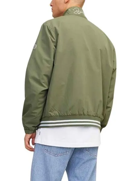Chaqueta Jack And Jones Climb Bomber Verde Hombre