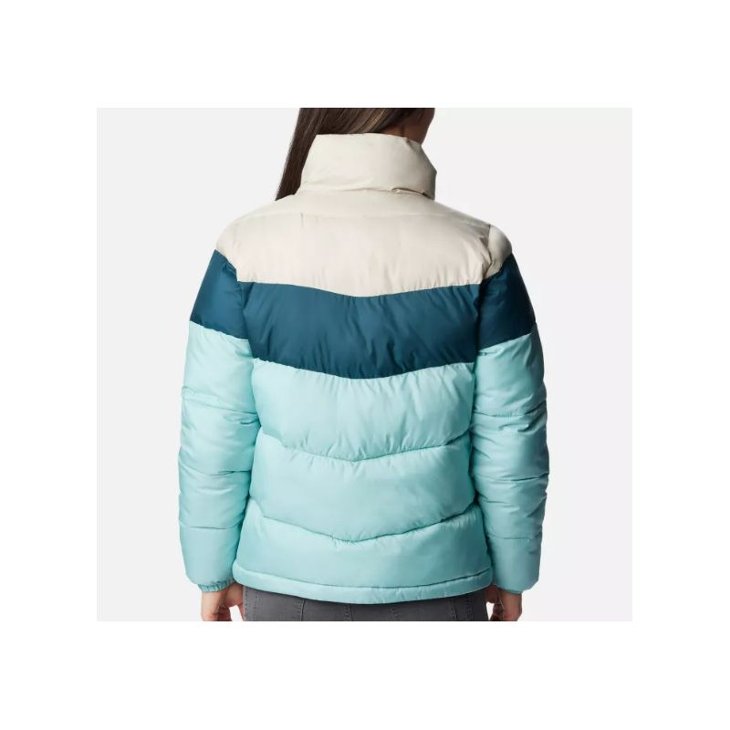 Chaqueta para mujer Columbia Puffect Color Block (Aqua Haze / Night Wave / Dark Stone)