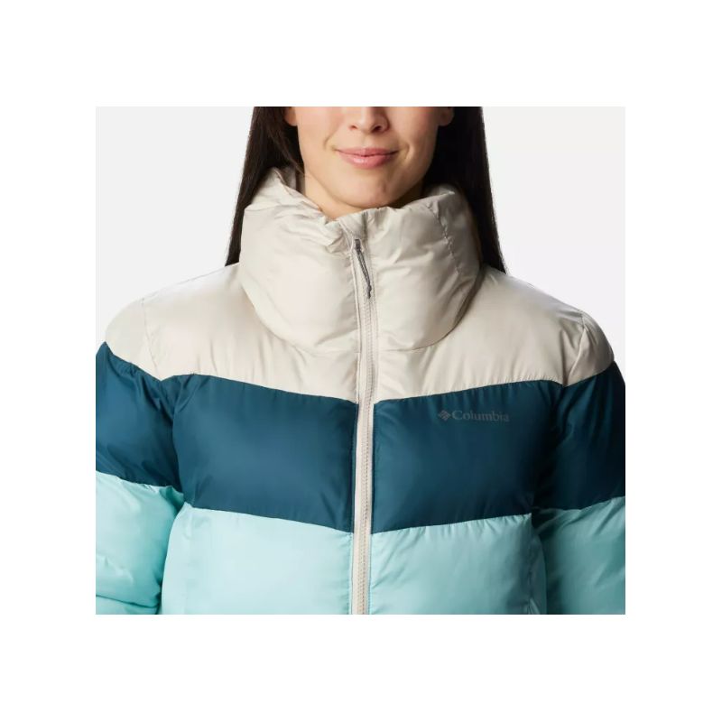 Chaqueta para mujer Columbia Puffect Color Block (Aqua Haze / Night Wave / Dark Stone)