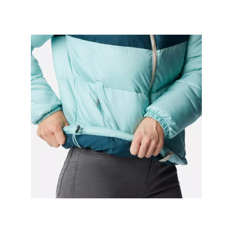 Chaqueta para mujer Columbia Puffect Color Block (Aqua Haze / Night Wave / Dark Stone)