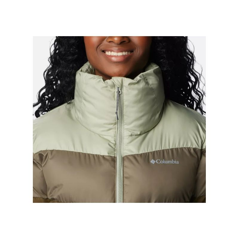 Chaqueta para mujer Columbia Puffect Color Block (Verde Oliva / Verde Piedra / Safari)