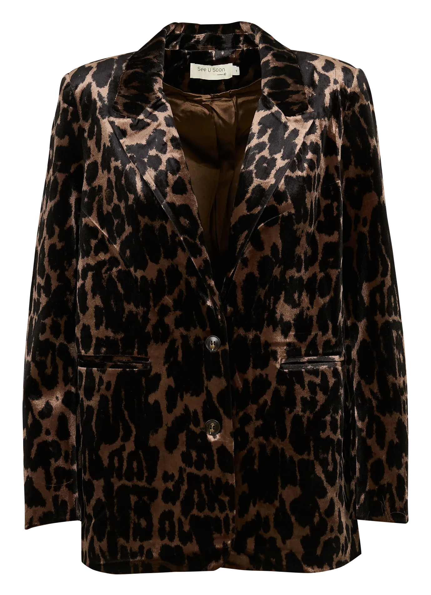 Chaqueta recta de sastre en azul