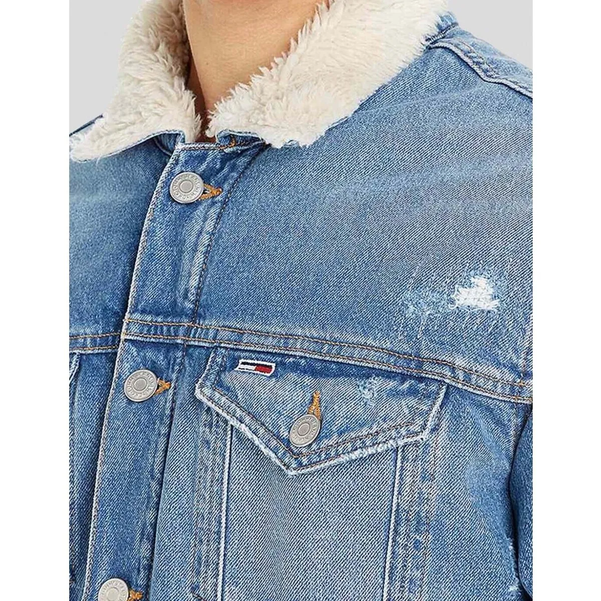 CHAQUETA  TEDDY TRUCKER JACKET 1A5 DENIM