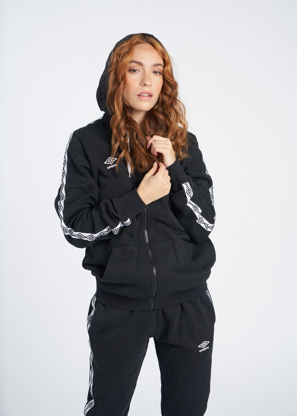 CHAQUETA UMBRO FW TAPED ZIP HOODIE Black