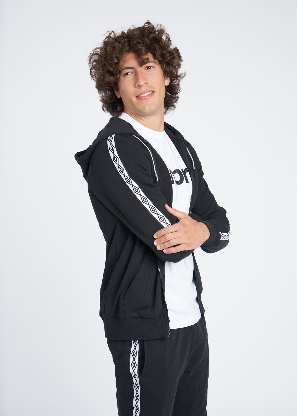 CHAQUETA UMBRO FW TAPED ZIP HOODIE Black