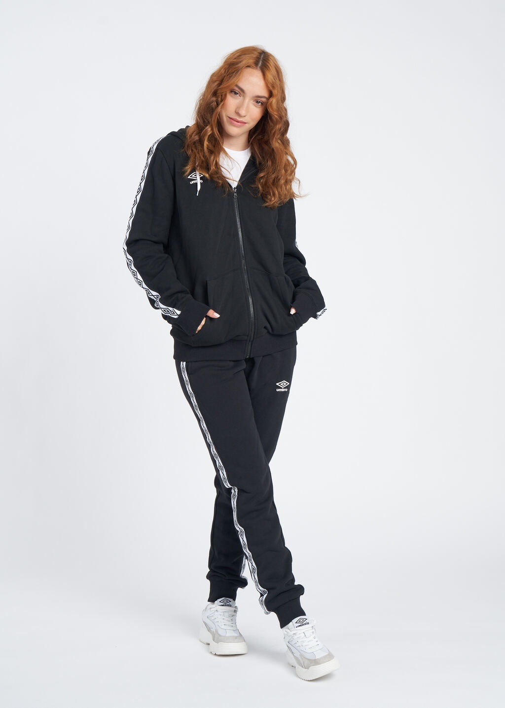 CHAQUETA UMBRO FW TAPED ZIP HOODIE Black