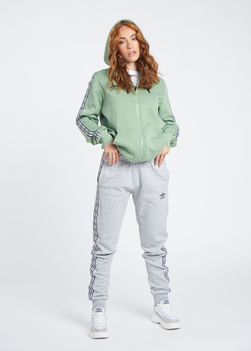 CHAQUETA UMBRO FW TAPED ZIP HOODIE Green