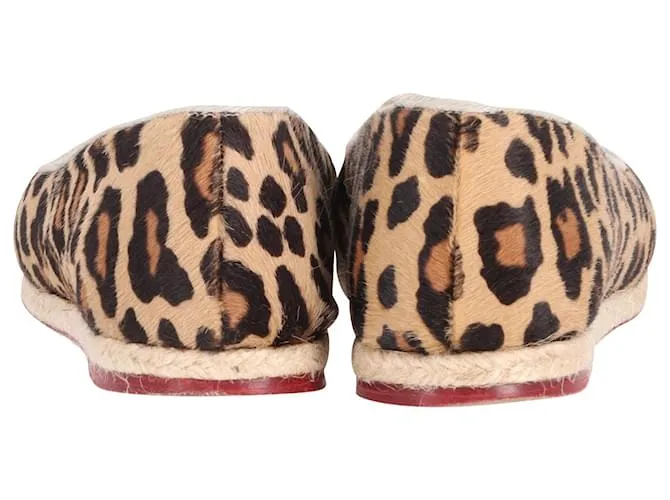 Charlotte Olympia Charlotte Kitty Flats en pelo de caballo con estampado animal Impresión de pitón 
