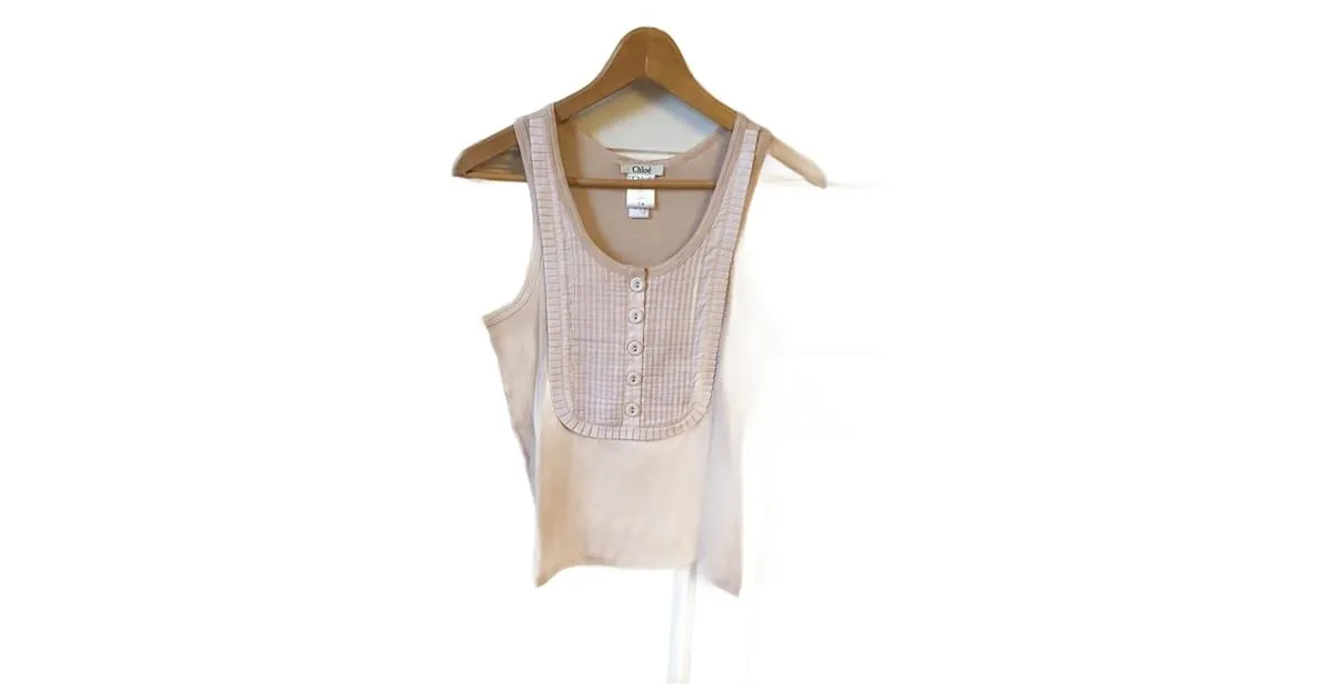 Chloé Camiseta CHLOE.Algodón S Internacional Beige 