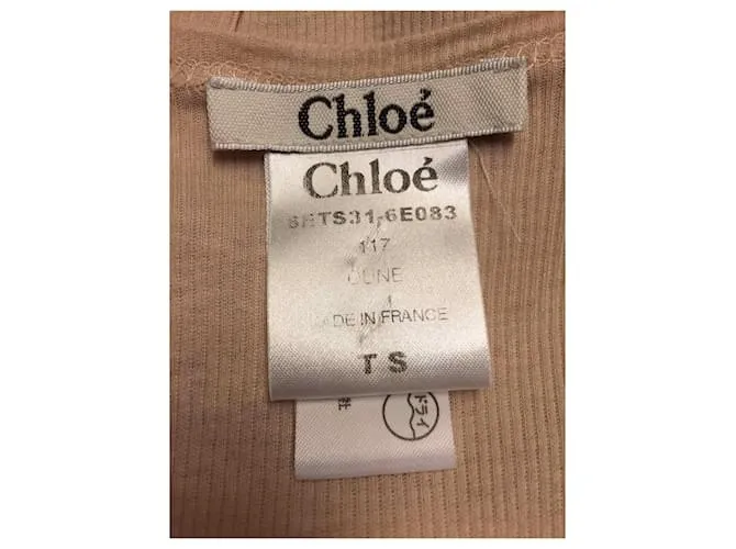 Chloé Camiseta CHLOE.Algodón S Internacional Beige 