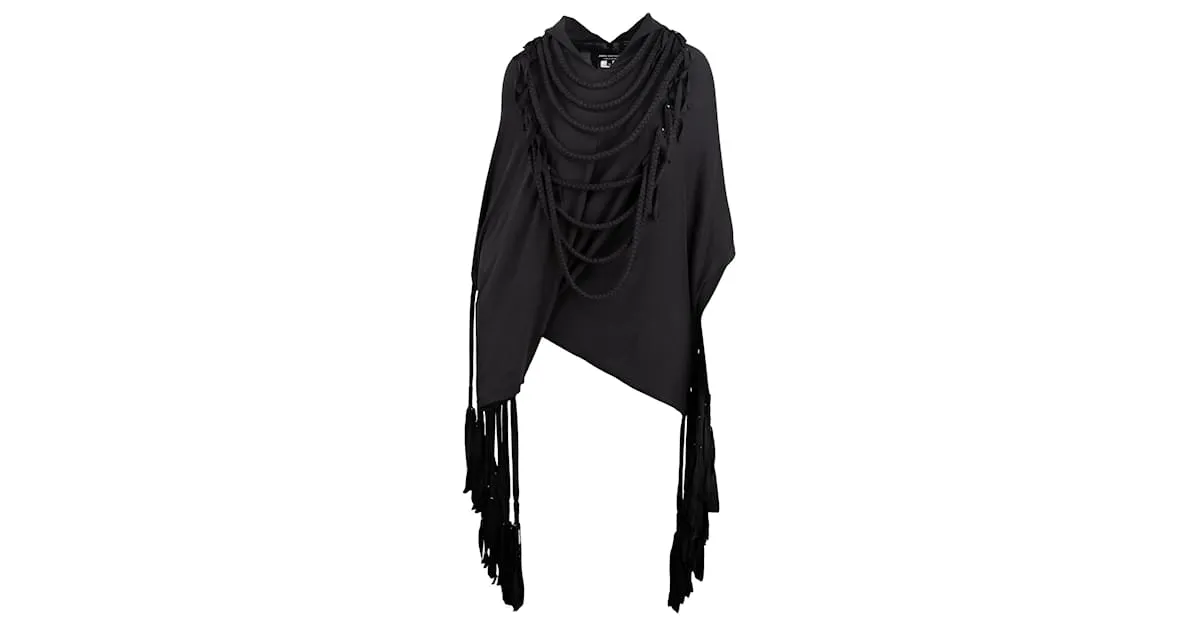 Comme Des Garcons Poncho Junya Watanabe X Comme des Garçons Negro 
