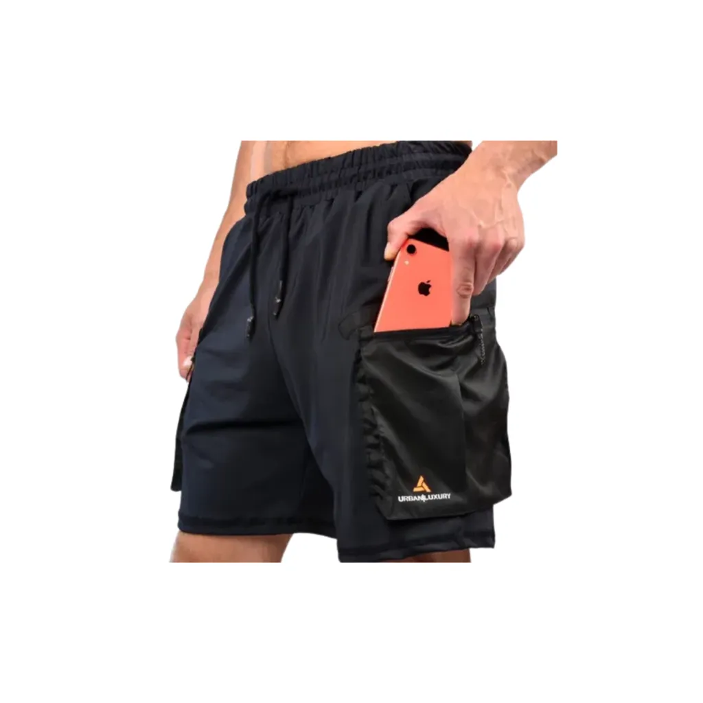 Conjunto! Campera Rompevientos Hombre +short Cargo Bolsillos