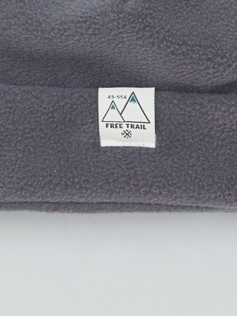 CONJUNTO DE ESQUí GORRO + BRAGA DE TEJIDO POLAR  GRIS