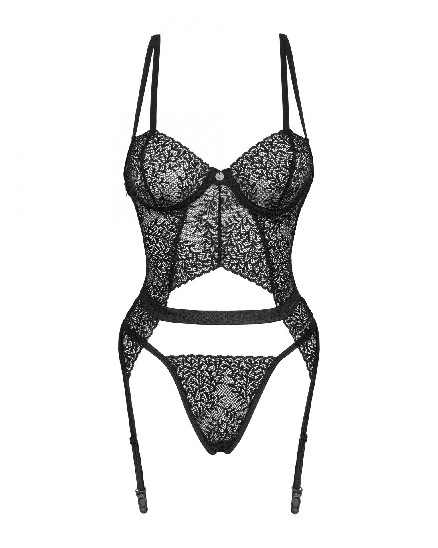 Conjunto de lencería sensual de encaje 