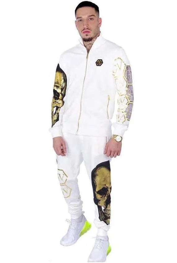 CONJUNTO GEORGE V  GV1021 WHT/GOLD