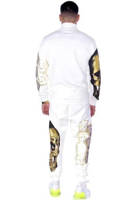 CONJUNTO GEORGE V  GV1021 WHT/GOLD