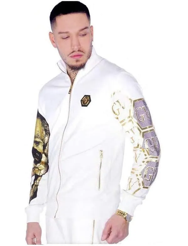 CONJUNTO GEORGE V  GV1021 WHT/GOLD