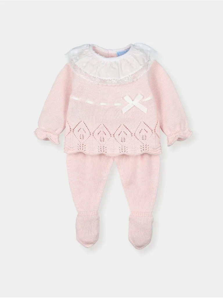 Conjunto primera puesta cuello plumetti Caléndula
