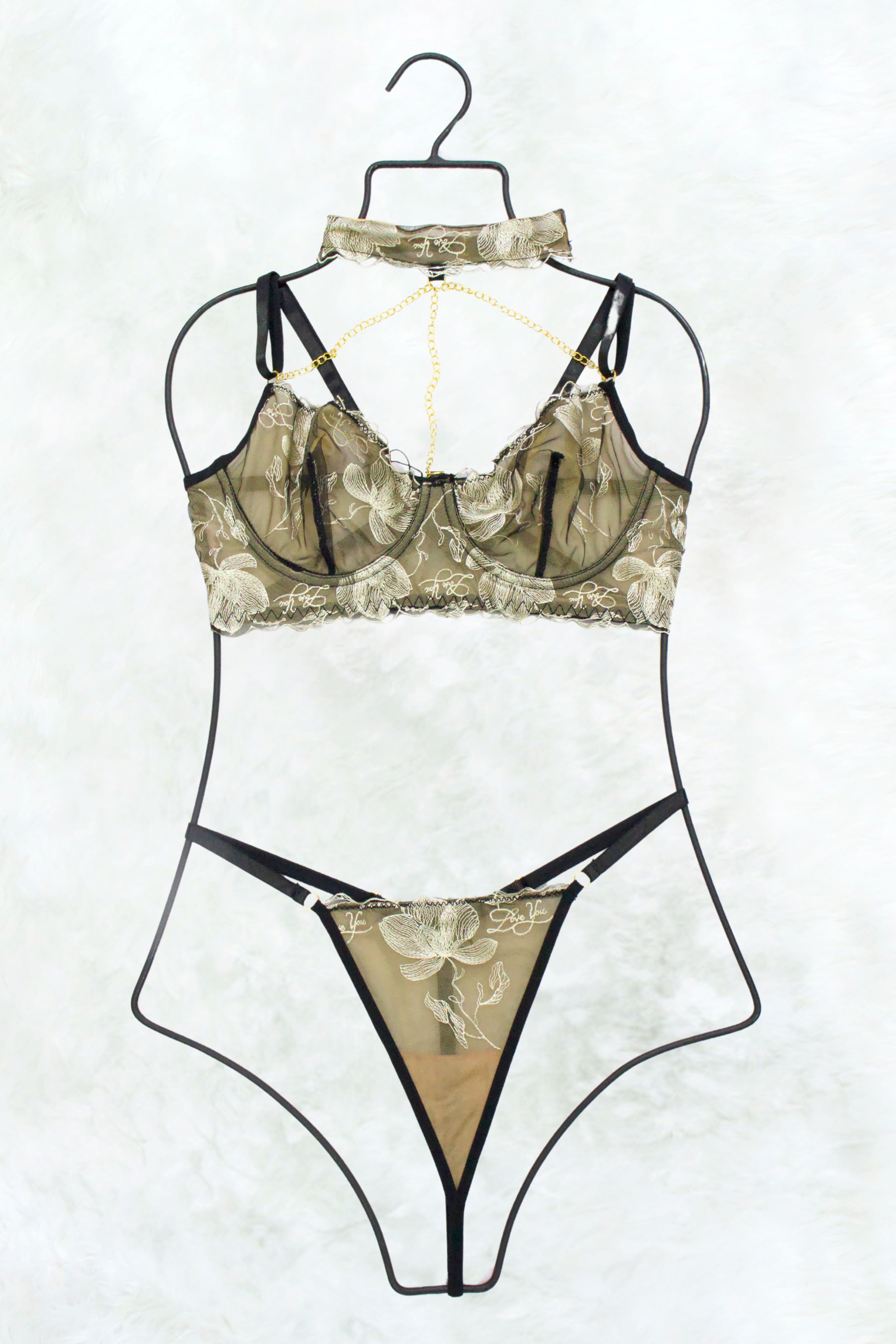 COORDINADO MESH Y COLLAR CADENAS XM8686