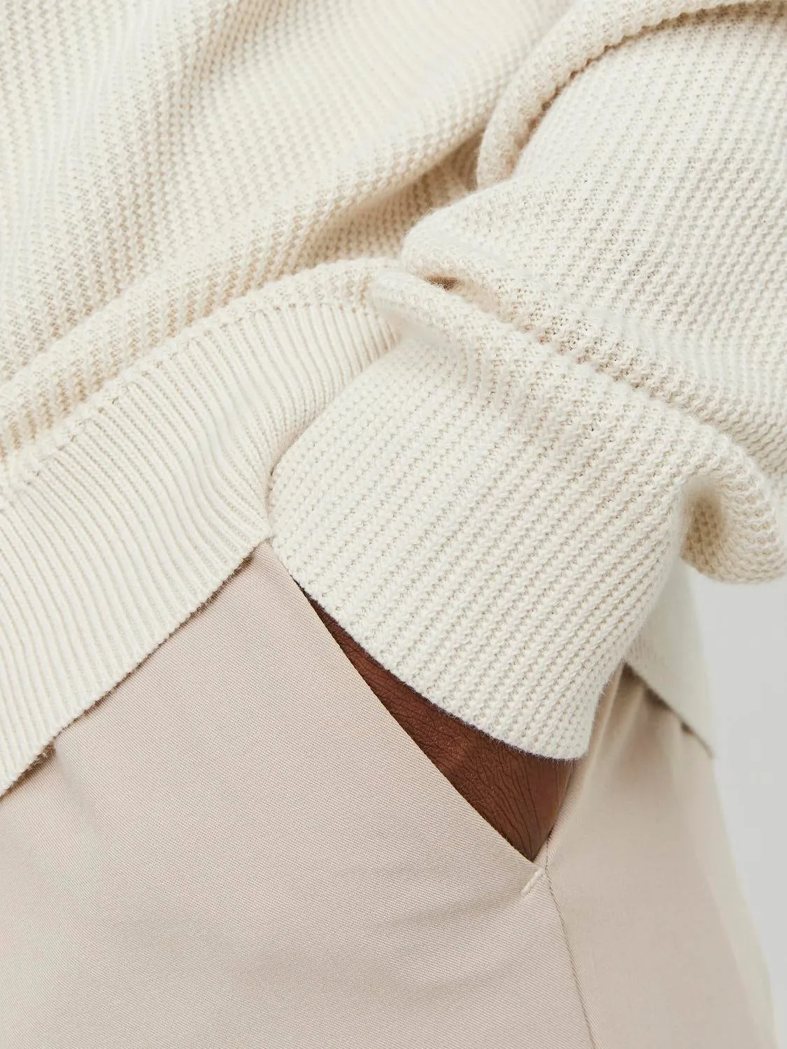 Cremallera de un cuarto | Beige | Jack & Jones®