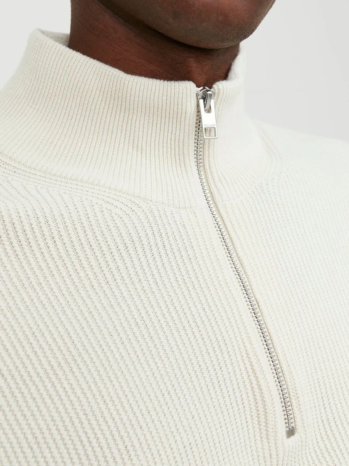 Cremallera de un cuarto | Beige | Jack & Jones®