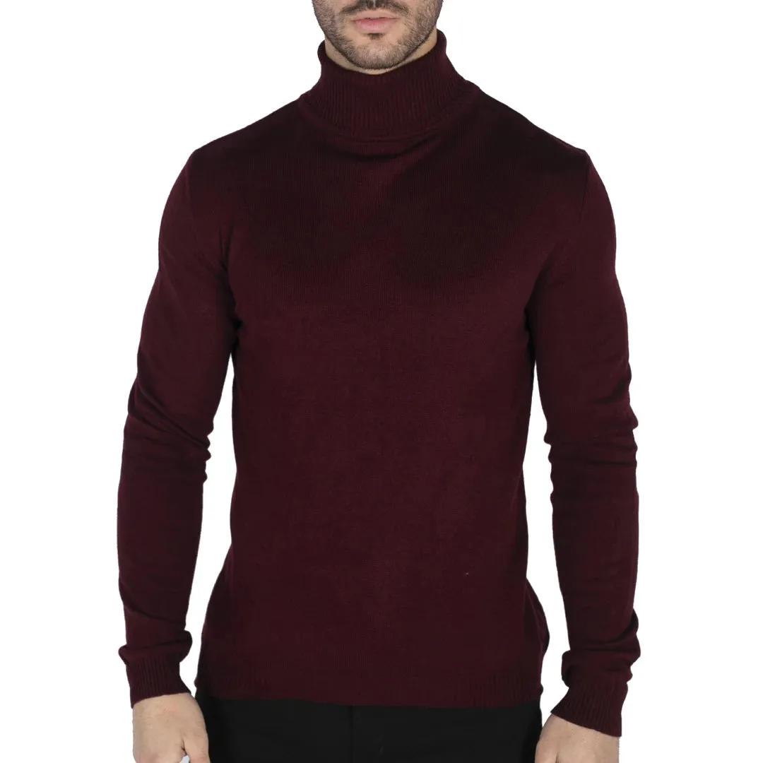 Cuello de cuello polar para hombres cuello con cuello de tortuga alto peso ligero