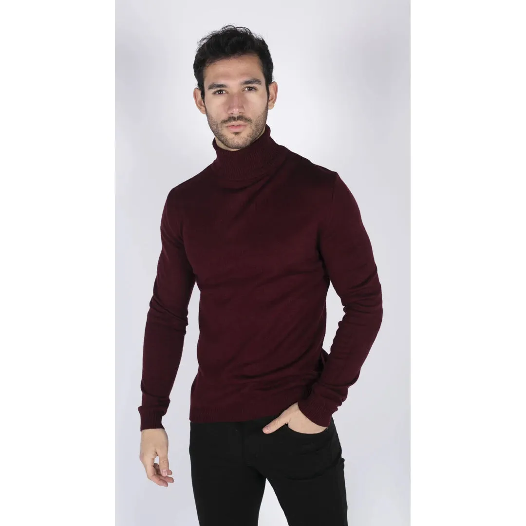 Cuello de cuello polar para hombres cuello con cuello de tortuga alto peso ligero