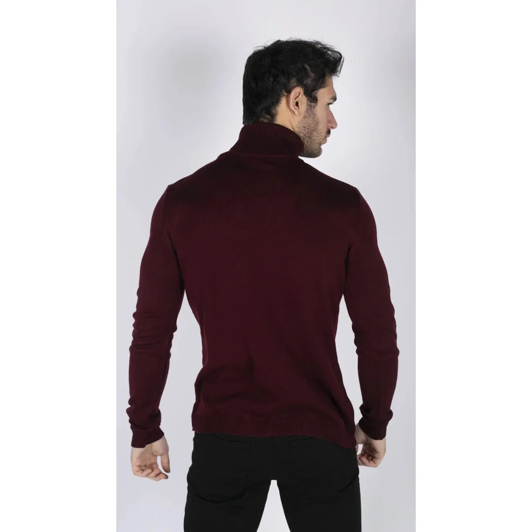 Cuello de cuello polar para hombres cuello con cuello de tortuga alto peso ligero