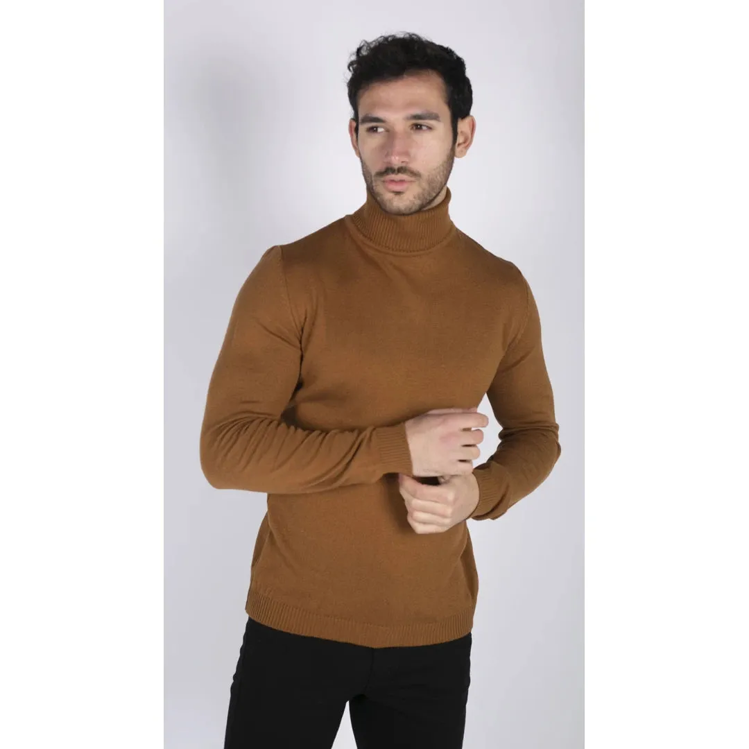 Cuello de cuello polar para hombres cuello con cuello de tortuga alto peso ligero