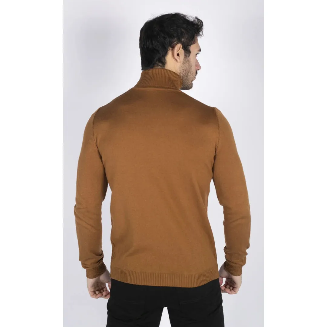 Cuello de cuello polar para hombres cuello con cuello de tortuga alto peso ligero
