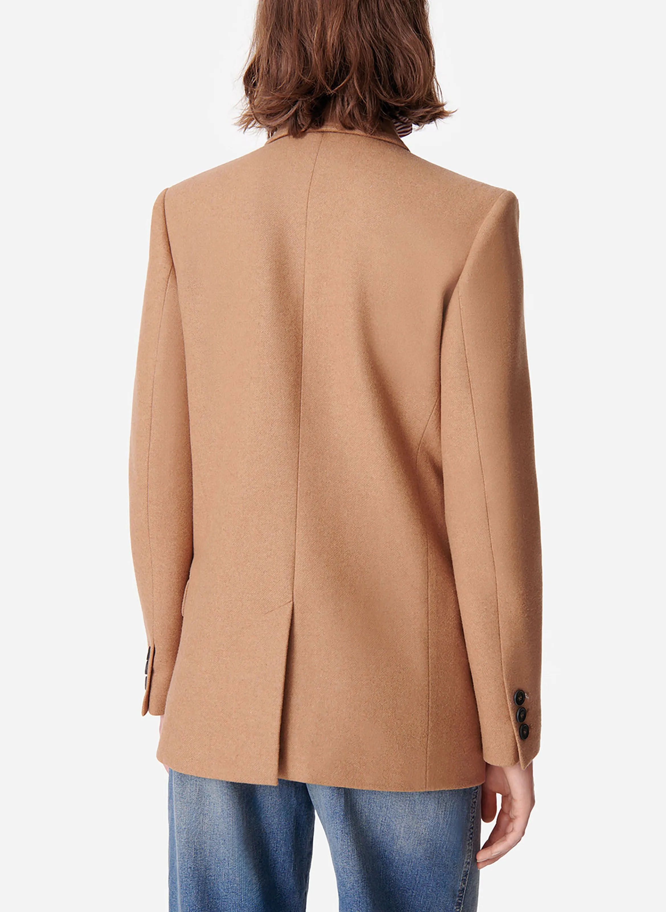 DAMARYS  CHAQUETA SASTRE DE MEZCLA DE LANA EN MARRON
