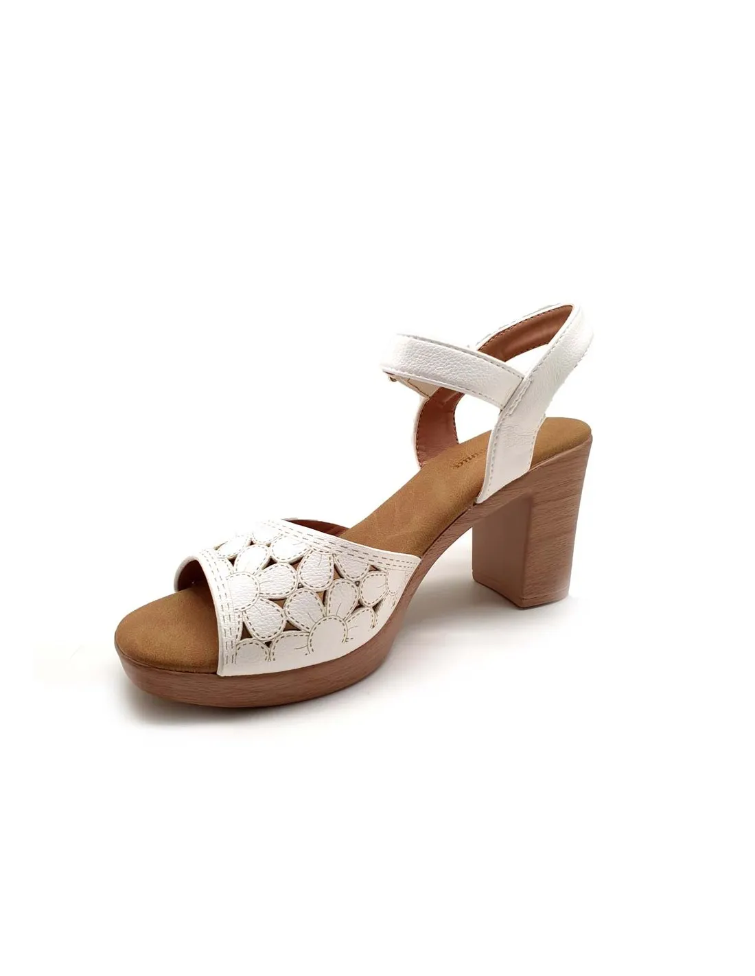 DAVINIA SANDALIA TACÓN CÓMODA Y FRESQUITA BL2478BL