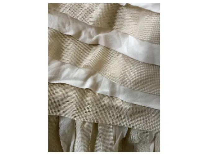 Diane Von Furstenberg Vestido dorado de kari Beige 