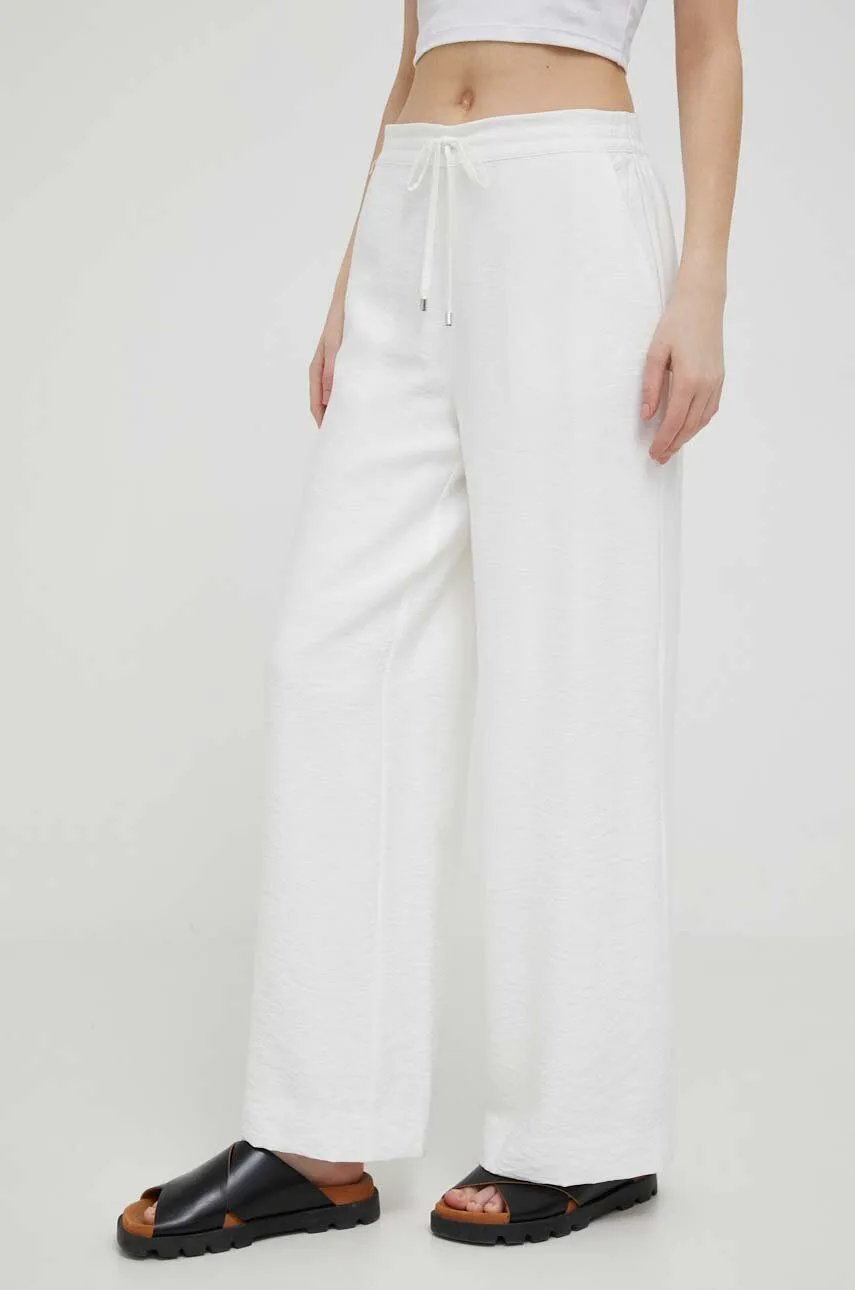 DKNY Front Drawstring Wide Leg Pants