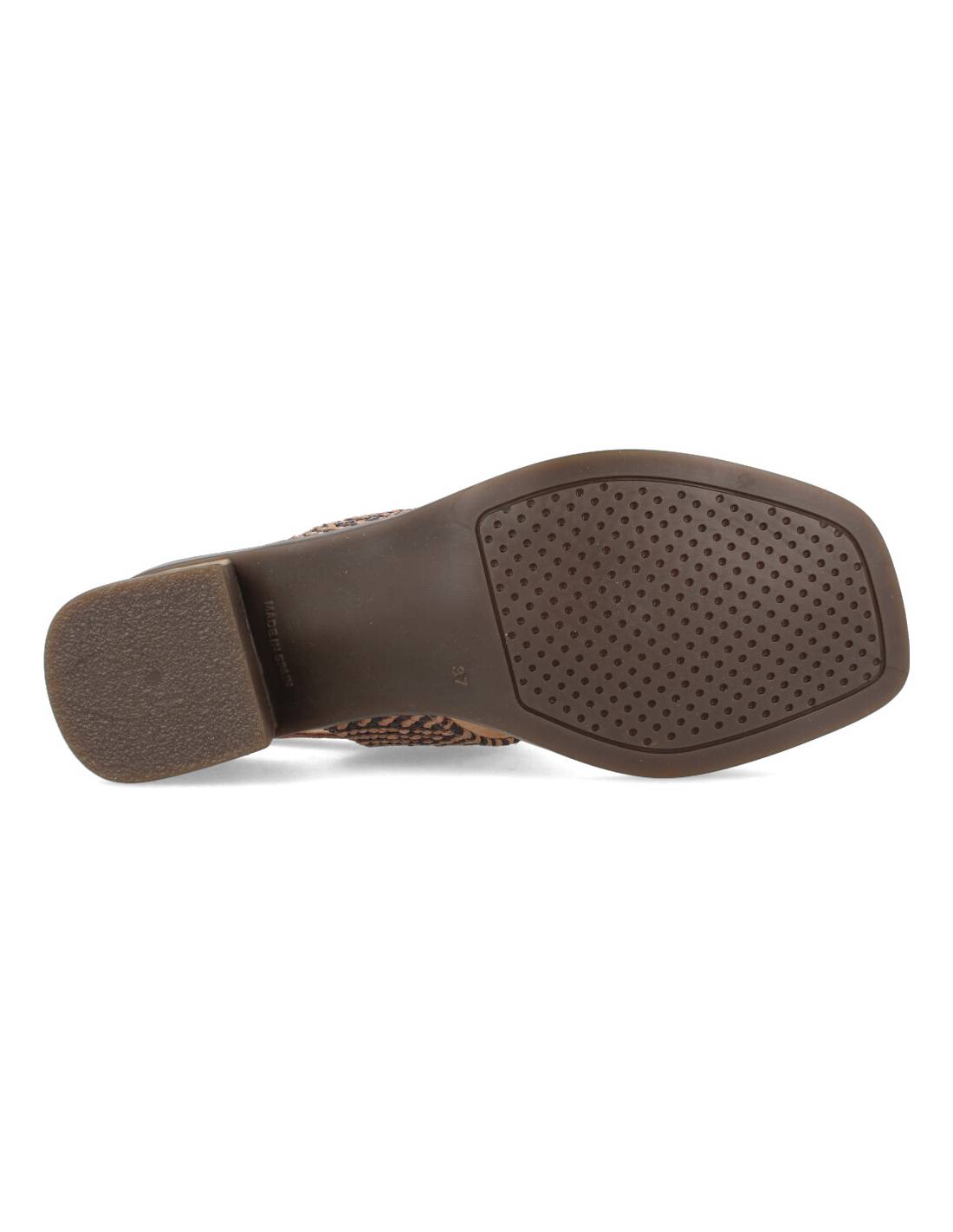 DOCTOR CUTILLAS  SANDALIA TACóN DOBLE TIRA HEBILLA CAMEL