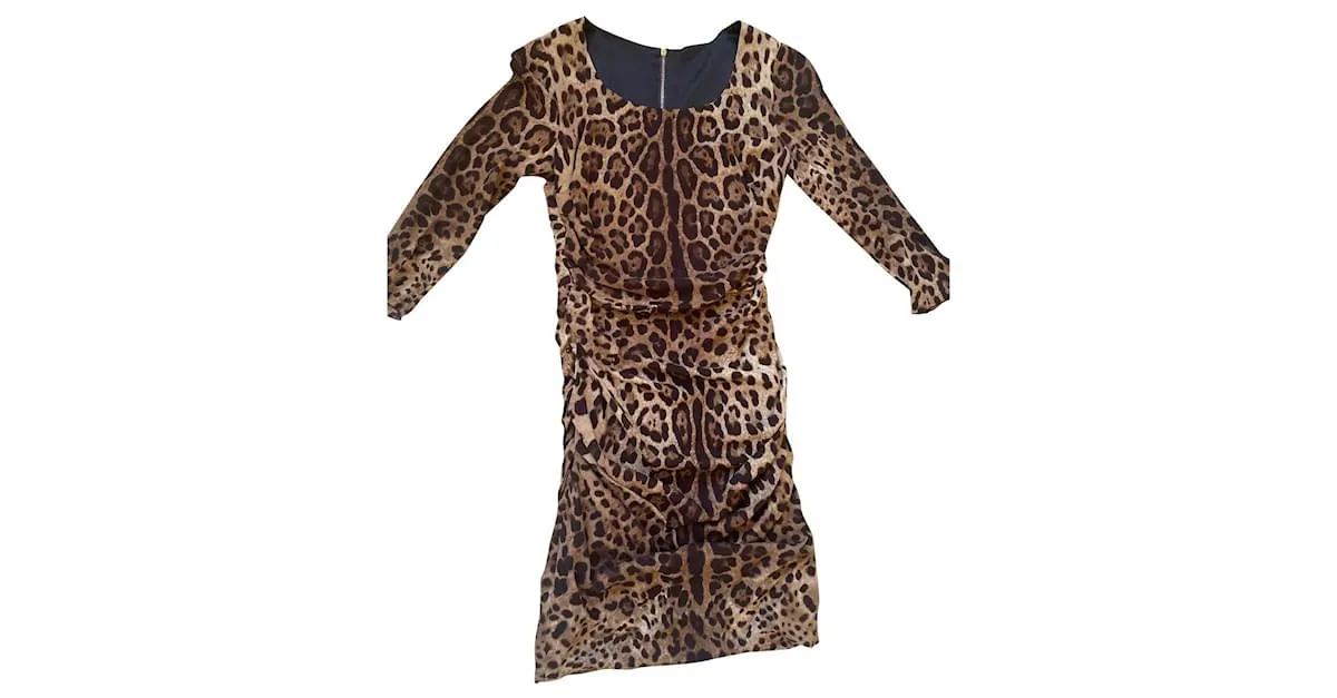 DOLCE & GABBANA DDF6T42T/FSADDC ESTAMPADO DE LEOPARDO 